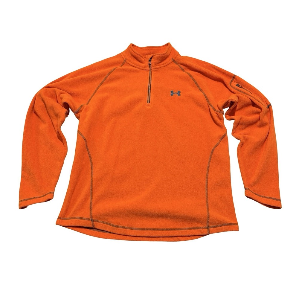 Under Armour Men's Loose Fit 1/4 Zip Pullover Fleece Sweatshirt Size Large 23x28